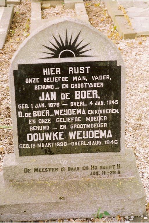 Jan de Boer 1945 en Douwke Weijdema 1946
